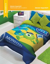 Monsters U - Edredón Jumbo Matrimonial
