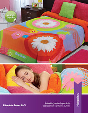 Margaritas - Edredón Jumbo Sobrecamero