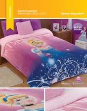 Cenicienta - Edredón Jumbo Matrimonial