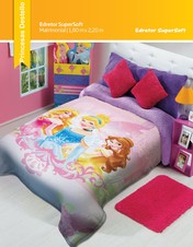 Princesas Destello - Edredón Jumbo Matrimonial