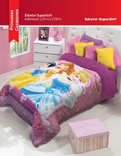 Princesas Corazones- Edredón Jumbo Individual