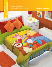 Pooh Rompecabezas - Edredón Jumbo Matrimonial