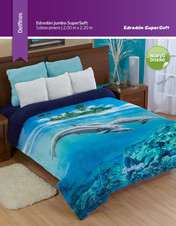 Delfines - Edredón Jumbo Sobrecamero