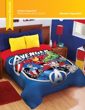 Avengers Escudo - Edredón Jumbo Matrimonial